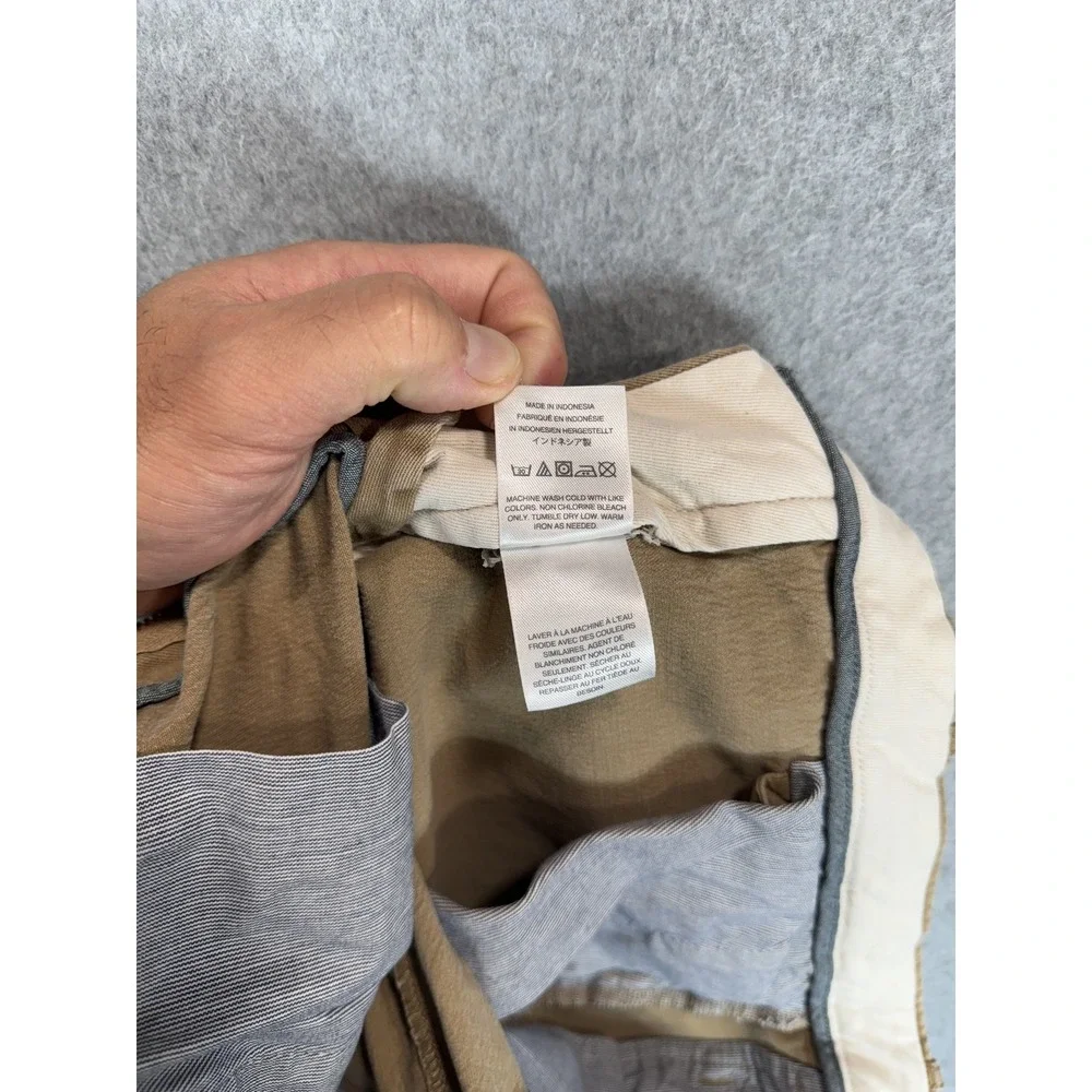 J Crew Pants‎ Mens 32x32 Khaki Tan 484 Slim Stretch Chino Casual Classic Style